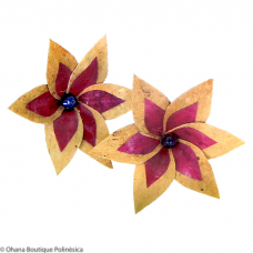 Aros Kapa Hawaii | Flor 6 pétalos  Aros Kapa Hawaii | Flor 6 pétalos