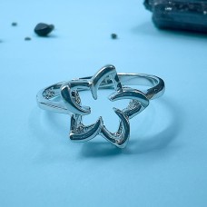 Anillo Plumería | Plata Esterlina 925 | Recortado Anillo Plumería | Plata Esterlina 925 | Recortado