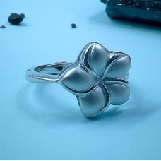 Anillo Plumería | Plata Esterlina 925 | Satinado con Bisel Anillo Plumería | Plata Esterlina 925 | Satinado con Bisel