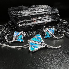 Conjunto Mantaraya | Plata Esterlina 925 | Ópalo Azul Conjunto Mantaraya | Plata Esterlina 925 | Ópalo Azul