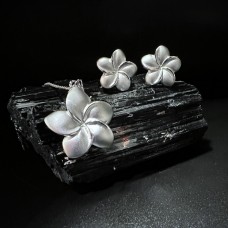 Conjunto Plumería | Plata Esterlina 925 | 22-15mm Conjunto Plumería | Plata Esterlina 925 | 22-15mm